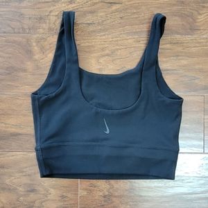 Nike Yoga Dri-Fit Black Athletic Sports Bra Size XS